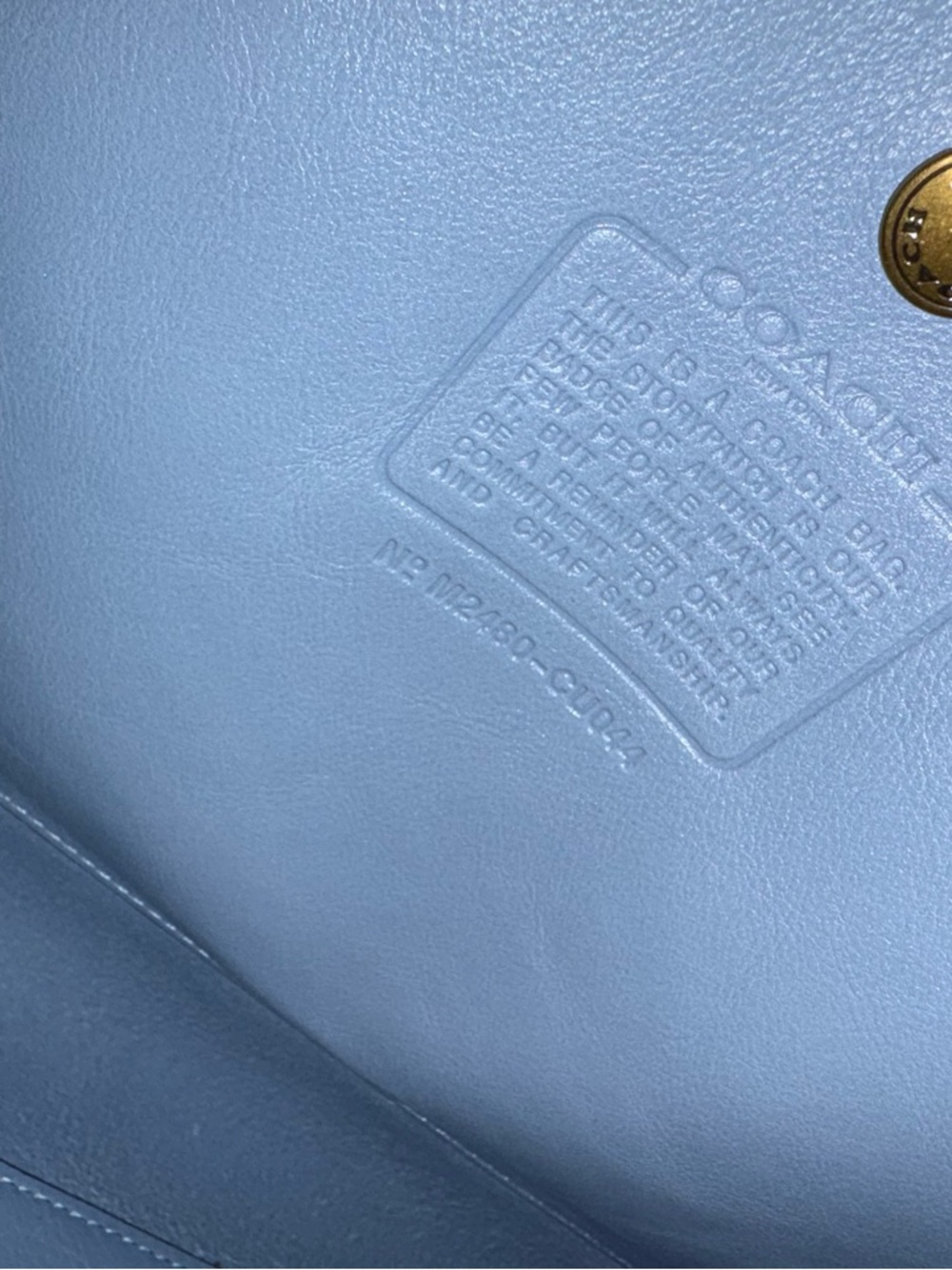 Coach Brooklyn Shoulder Bag 28Bag in Slate Blue - Picture 6 of 10